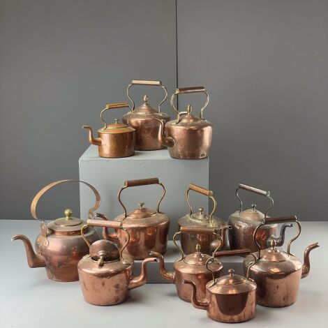 www.brandonthatchers.co.uk Copper kettle with handle collection 1 Copper Kettles with Handles Collection (11 available) - RENTAL ONLY