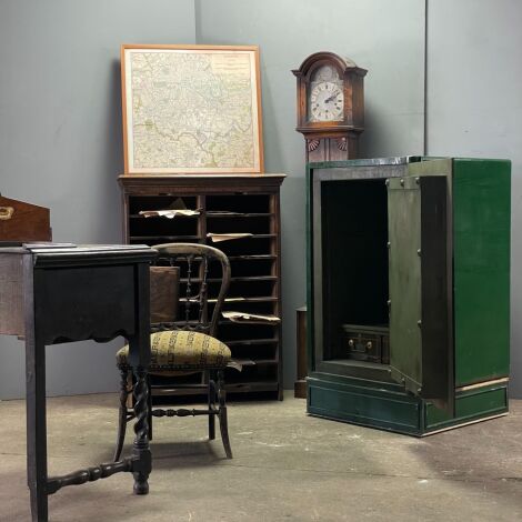 Antique Green Painted Safe - RENTAL ONLY