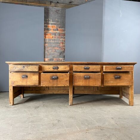 Antique Oak Wooden Counter - RENTAL ONLY