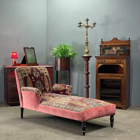 Upholstered Chaise Longue - RENTAL ONLY