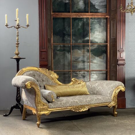 Gold Gilt Chaise Longue - RENTAL ONLY