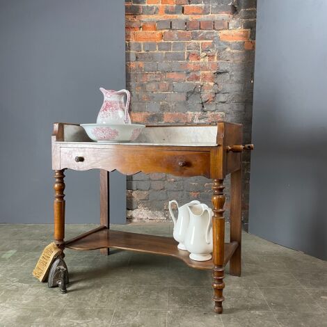 Antique Marble Top Wash Stand - RENTAL ONLY
