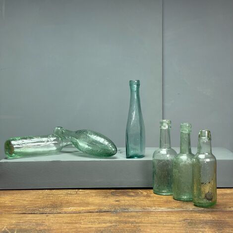 Mixed Vintage Glass Bottles - RENTAL ONLY