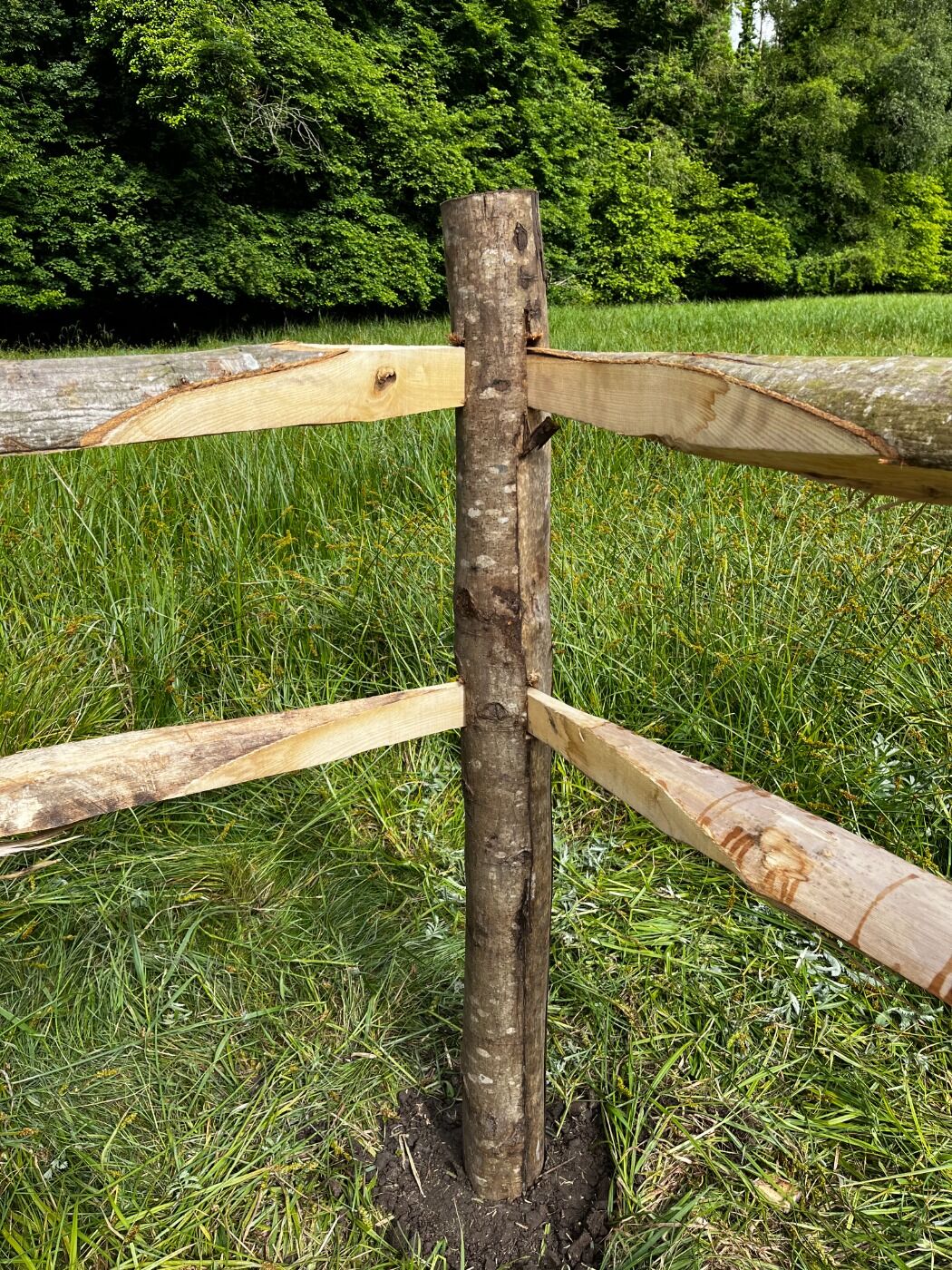 Chestnut Posts Rgh Cleft Split Chestnut Post & Rail Fencing, with 2 or 3 mortice posts ...