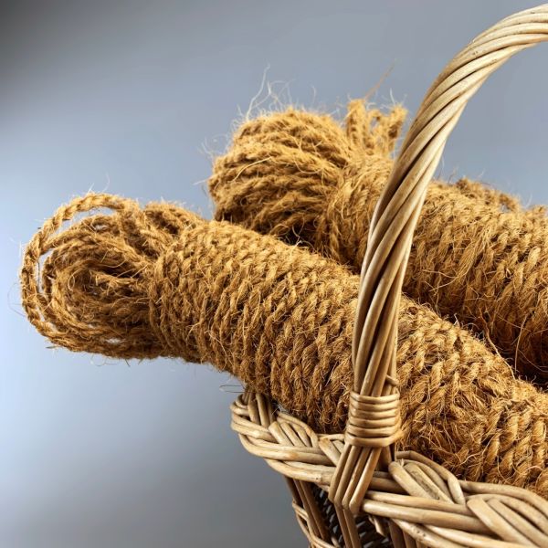 Coir Twine 5 mm diameter by 50 m long hank