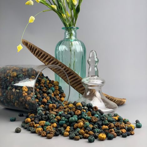 Floral Deco – www.BrandonThatchers.co.uk Putka Seed Pods 300-gram bag, approx. 10 to 20 mm diameter, natural, dried floral deco