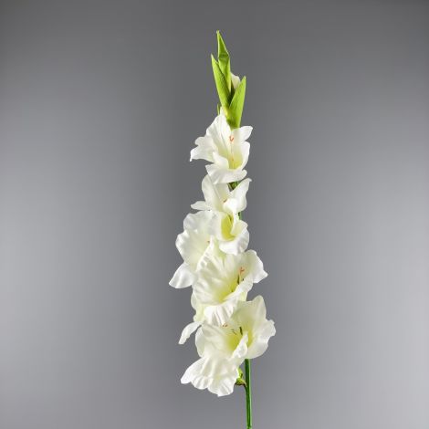 Gladiola Artificial Stem - Ivory/Cream