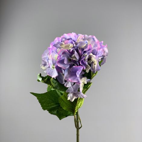 Hydrangea, Lavender 60 cm tall artificial blossom, poseable stem