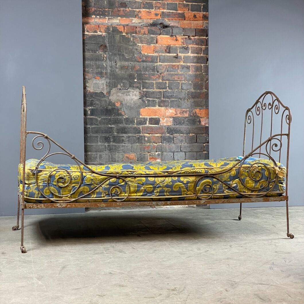 French Antique Iron Daybed 3 Available RENTAL ONLY Brandon
