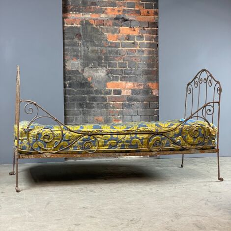 French Antique Iron Daybed - RENTAL ONLY