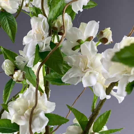 Apple Blossom Cream 92cm long, artificial stem