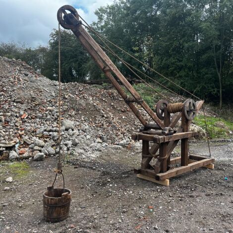 Brandon Thatchers Props Wooden Hoist - RENTAL ONLY