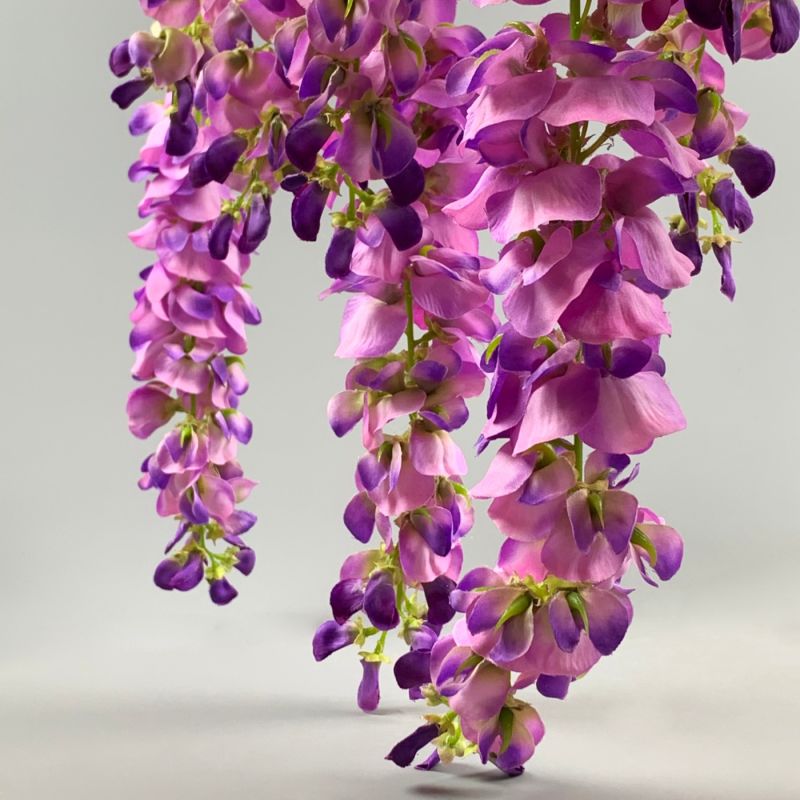 Wisteria Stem, Purple, 107cm long artificial flowers and bloom