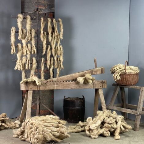 Brandon Thatchers Products Raw Flax Hanks, 4 Options Available