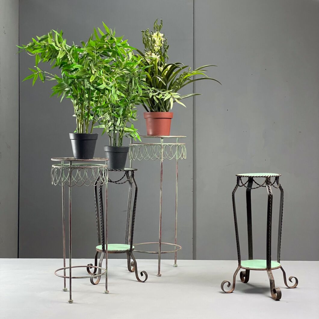 Wrought Iron Flower Pot Stands - RENTAL ONLY - Brandon Thatchers