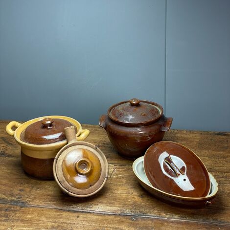 Treacle Glaze Stoneware Casserole - RENTAL ONLY