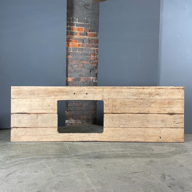 Rustic Wooden Counter with Ceramic Sink - RENTAL ONLY - Brandon Thatchers