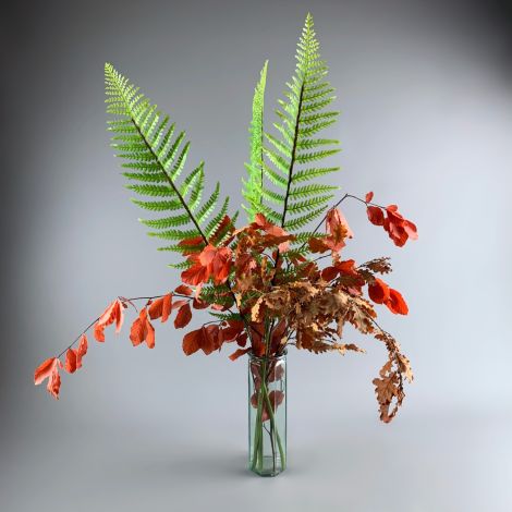 Fern Frond, 103cm long realistic artificial foliage on poseable stem