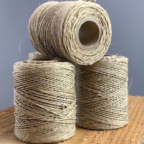 Polished Flax Fine Natural Cord. Approx 150 m