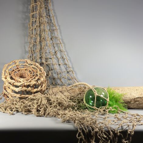 Natural Jute Rope Netting. Approx.1m wide x 5m long