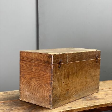 Old Pine Wooden Storage Box - RENTAL ONLY