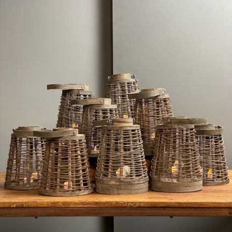 Rustic Caged Lanterns - RENTAL ONLY