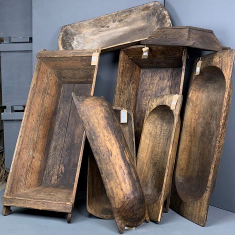 Vintage Wooden Troughs - RENTAL ONLY