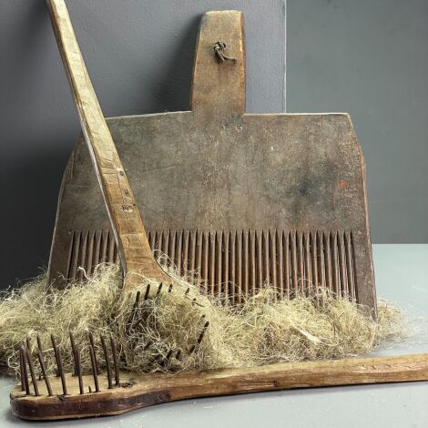 Brandon Thatchers Props Wool Carding/ Hatchel Comb - RENTAL ONLY
