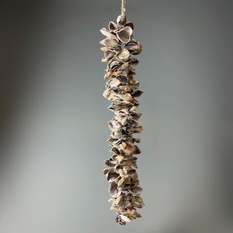 Land Lotus Garland, Natural Dried Deco approx 75cm long