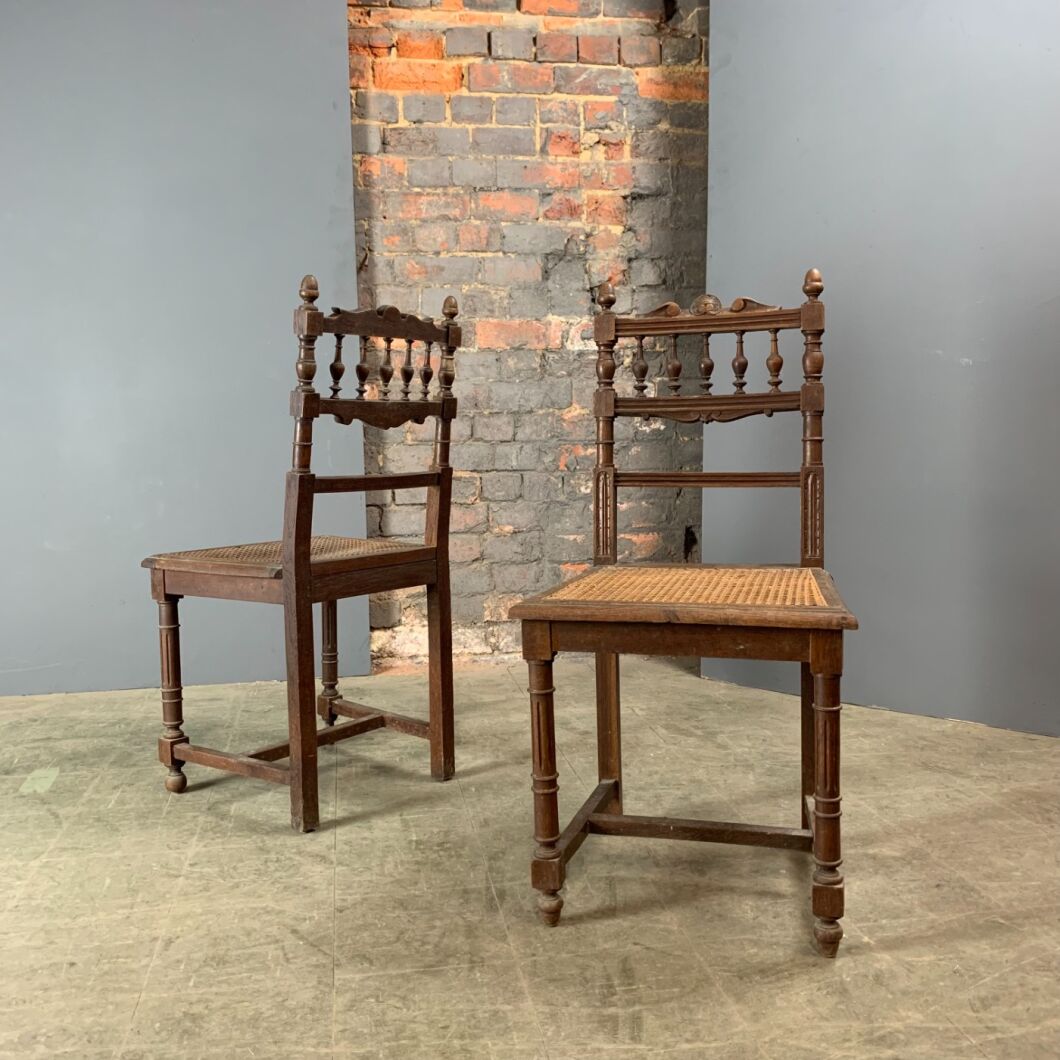 Ornate Carved Wooden Chairs pair RENTAL ONLY Brandon Thatchers