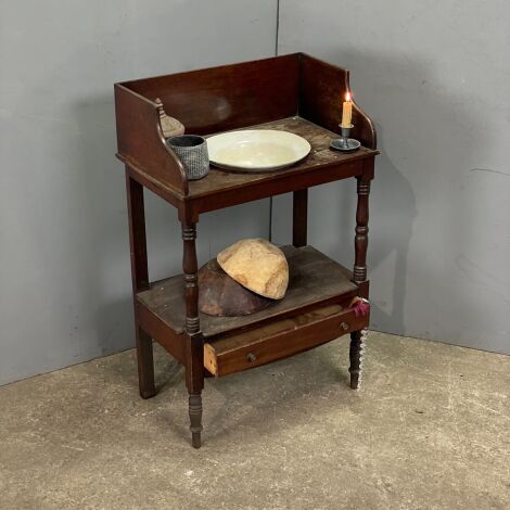 Simple Wooden Wash Stand - RENTAL ONLY