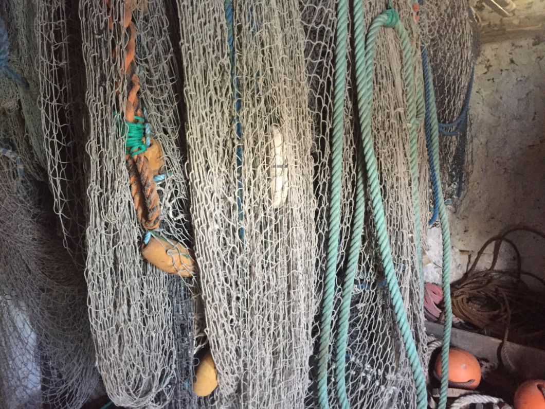 authentic fish netting Fishing Net - Genuine Commercial Used Thick Available in brown or black 10 ft x 10 ft