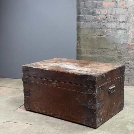 Vintage Wooden Chest - RENTAL ONLY