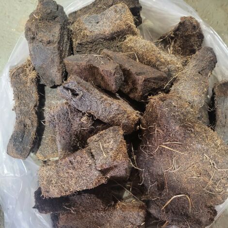 Hand Cut Peat Fire Wood, in 10 kg bags