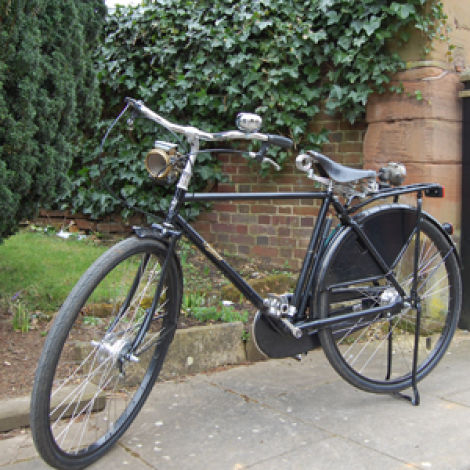 Church Wardens Bicycle with Oil Lamps - RENTAL ONLY
