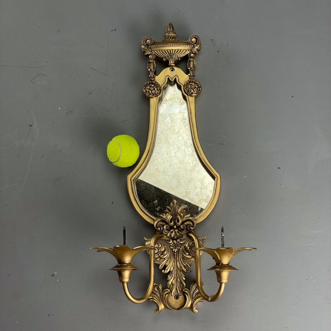 www.brandonthatchers.co.uk Gilt Mirrored Sconce Candle Holder 3 GMSCH6.jpg