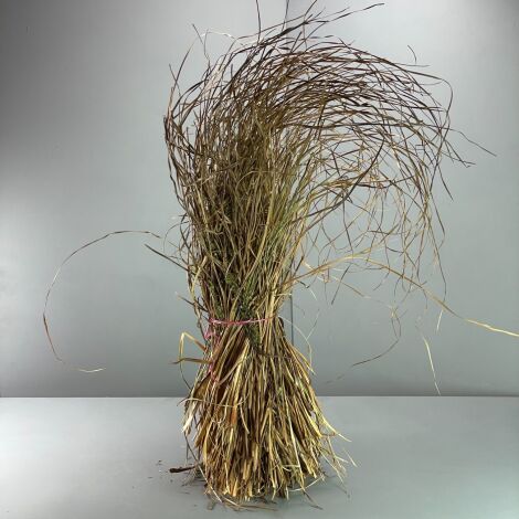 Sedge and Wild Bog Myrtle Bundle, approx. 1 m plus tall by 30 cm wide. Natural, dried, thatching material