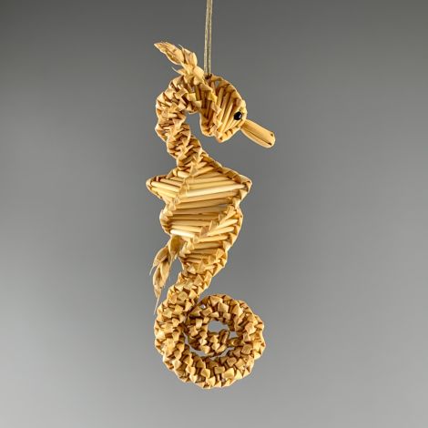 Corn doll - www.BrandonThathers.co.uk Corn Doll, Sea Horse, Small approx. 13 cm by 6 cm. Grown and hand made in the UK