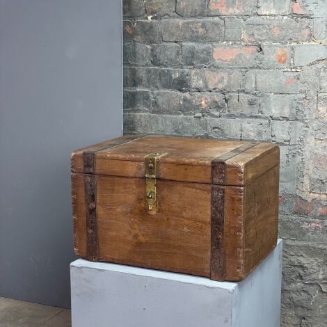 Banded Wooden Box - RENTAL ONLY
