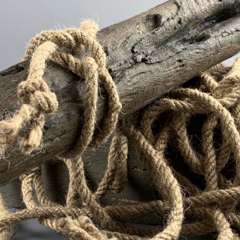 Jute Rope Hank, Approx. 10 m long, 5 mm Diameter Natural Rope