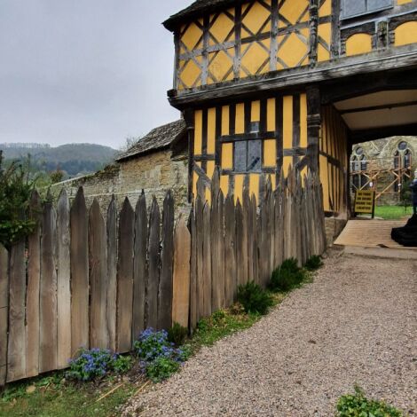 Medieval Fencing Panel, approx. 4’6" (1.4 m) high, 6' (1.8 m) wide. Craftsman made and aged (50 available) - RENTAL ONLY