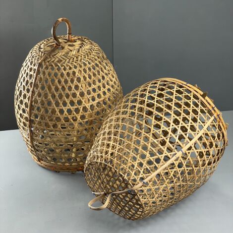 Star Weave Bamboo Bird Cage For Sale, also available in Rental Section