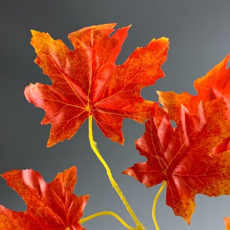 www.brandonthatchers.co.uk Maple Autumn Tree Leaves, 50 cm of artificial twig with minimum 6 leaves. Set of 20 mixed stems.