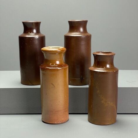 Brandon Thatchers props  Brown Glaze Bottles/ Ink Bottles - RENTAL ONLY