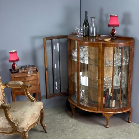 Bow Fronted Cocktail Cabinet - RENTAL ONLY