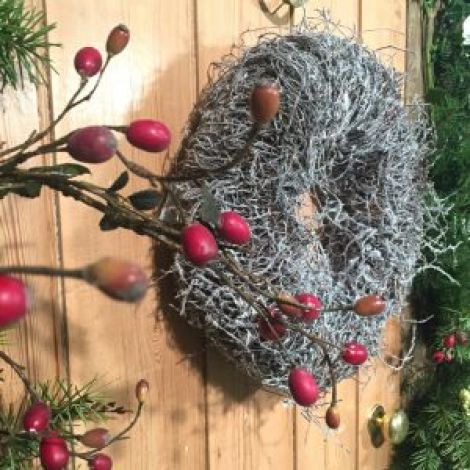 Wreath - Frosted Twig END OF LINE, WHEN ITS GONE ITS GONE