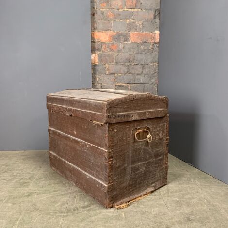 Aged Wooden Domed Chest - RENTAL ONLY