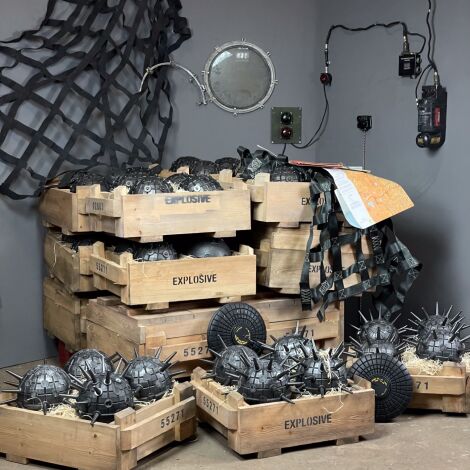 Assorted Faux Land-Mines & Ammo Crates - RENTAL ONLY
