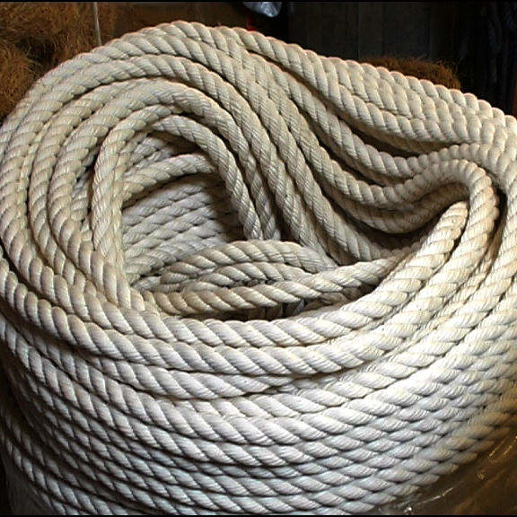 Cotton Rope, 12, 18, 24 or 32 mm diameter available