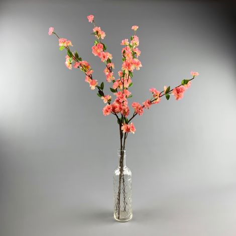 Peach Blossom Spray 92 cm artificial flowers and leaves